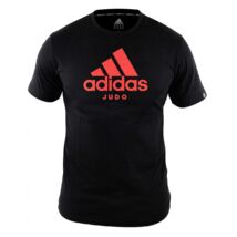 Adidas fekete Judo poló piros felirattal