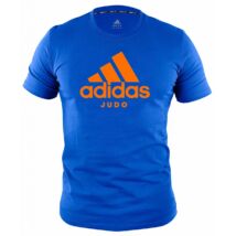 Adidas kék Judo poló narancssárga felirattal