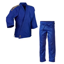 Adidas J350 Club Judo kék gi arany vállszövéssel